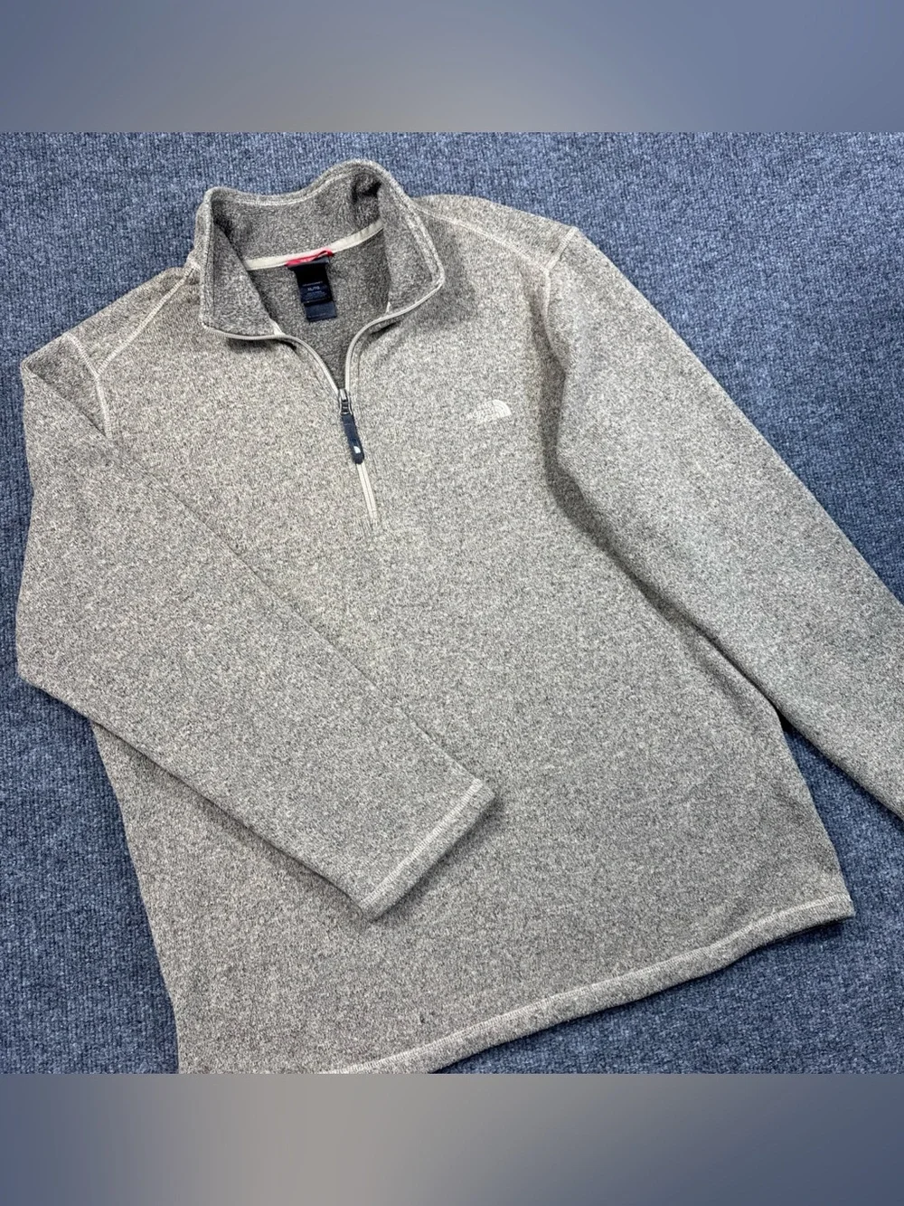 The North Face Fleece Pullover Mens XL Brown Quarter Zip Knit Gorpcore